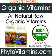 Organic Vitamins, All Natural Raw Organic Vitamins